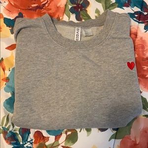 Heart Gray Crewneck